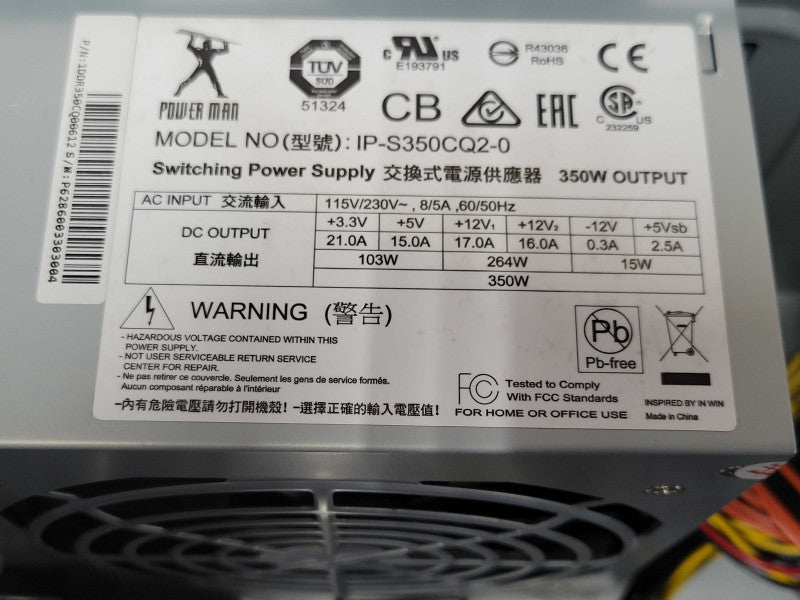 Custom/Asus Tower PC, Core I5-8400 2.8GHz, 8GB DDR4, 2TB HDD, 350W PSU _