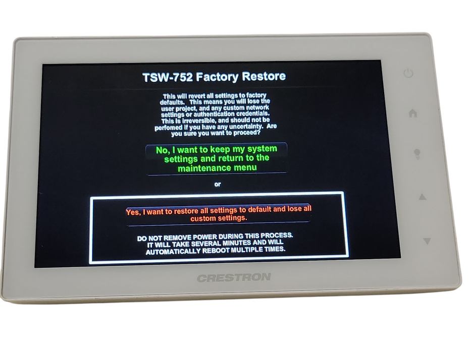 Crestron TSW-752-W-S Touchscreen Panel _