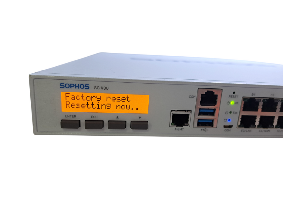 Sophos SG 430 Rev 2 8-Port Firewall Network Security Appliance | UTM 9.712 *READ