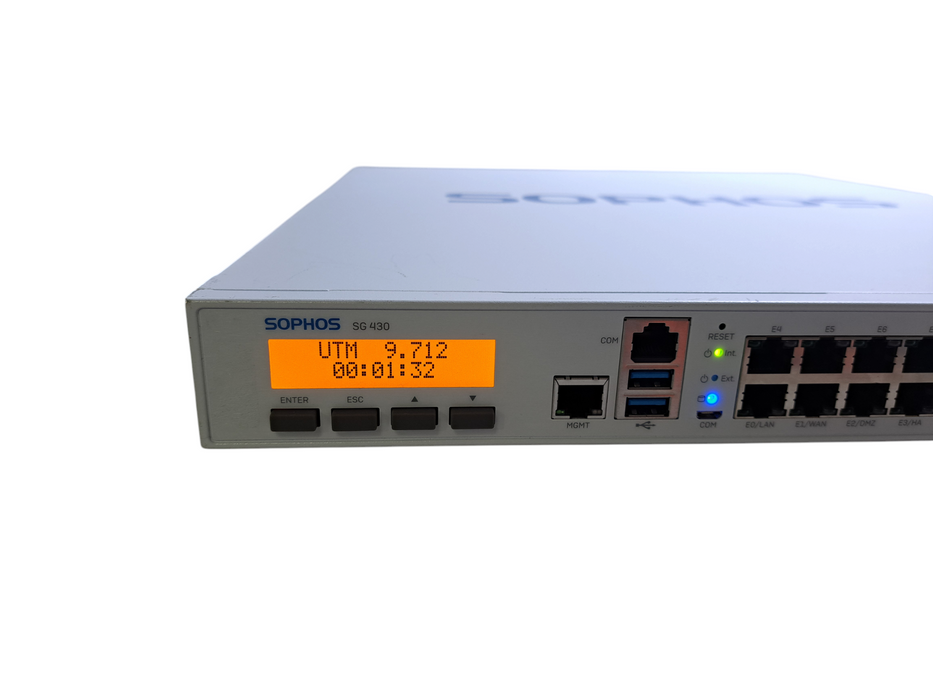 Sophos SG 430 Rev 2 8-Port Firewall Network Security Appliance | UTM 9.712 *READ