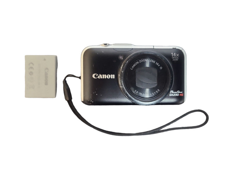 Canon PowerShot SX230 HS 12.1MP Camera w/ Battery, READ
