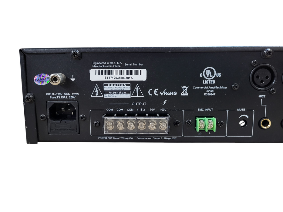 Episode ECA-70MIXAMP-1-60 4 Channel Power Amplifier