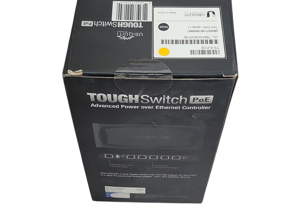 New Ubiquiti TOUGHSwitch 5-Port GbE PoE 24v Switch TS-5-POE