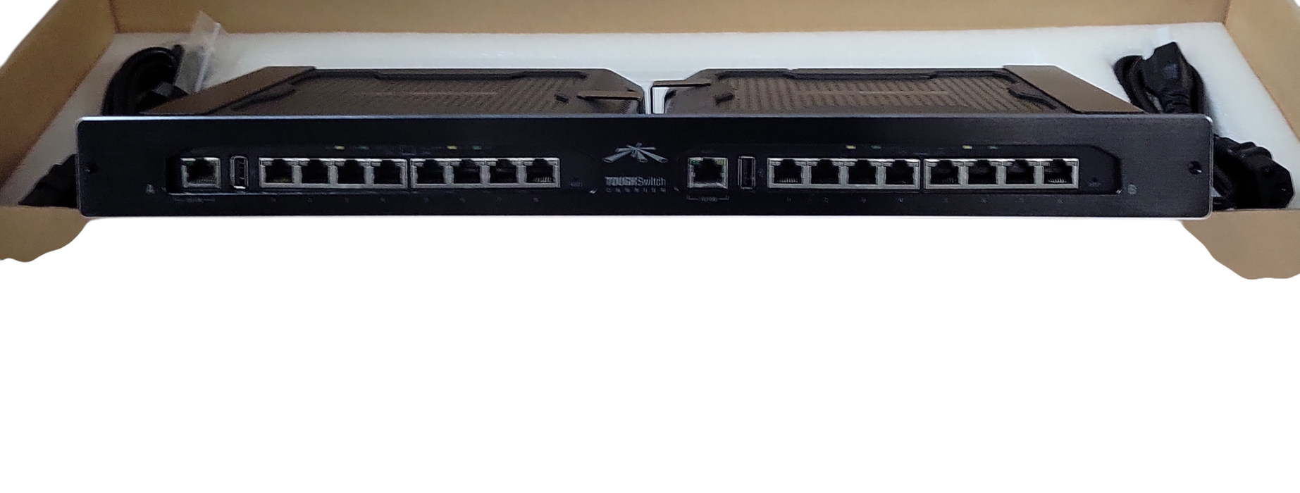 Lot of 2x Ubiquiti Networks TS-16-Carrier TOUGHSwitch Advanced PoE Controller
