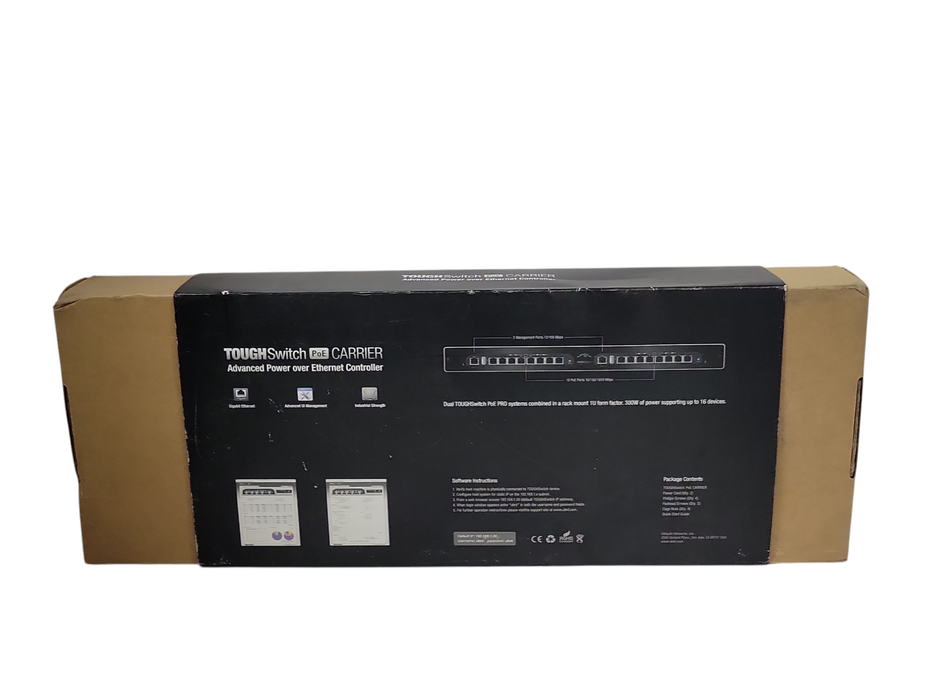 Lot of 2x Ubiquiti Networks TS-16-Carrier TOUGHSwitch Advanced PoE Controller