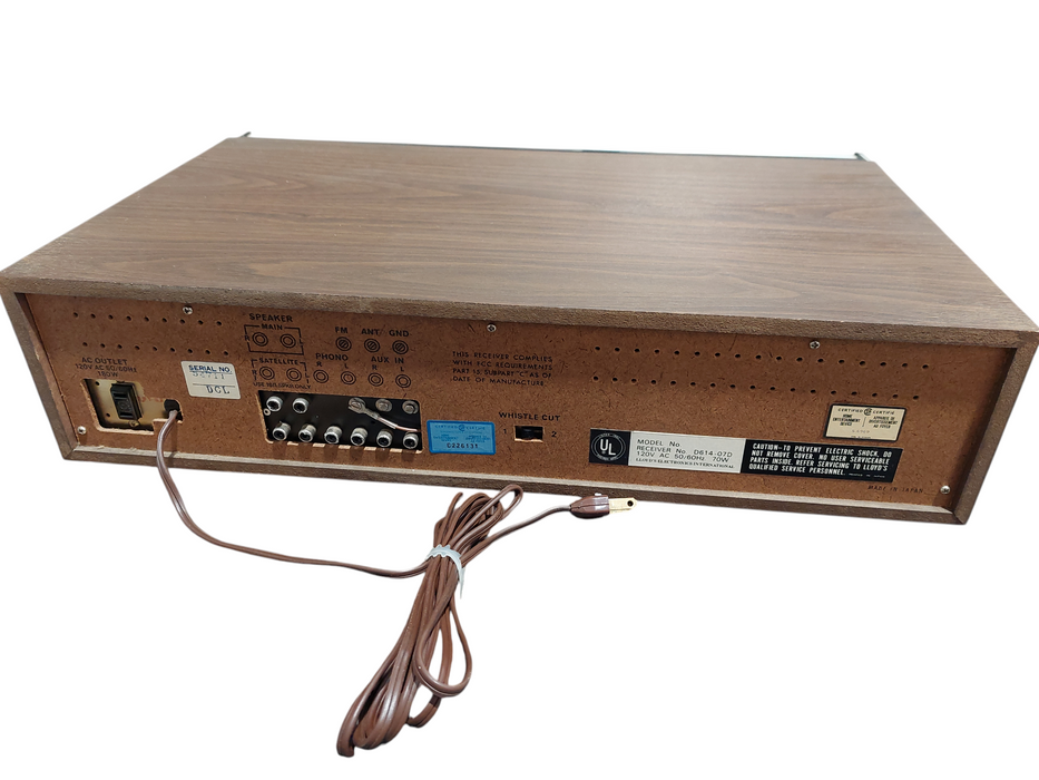LLOYD'S am/fm Stereo Multiplex Receiver & 8-Track Tape Recorder Model: D614-07D