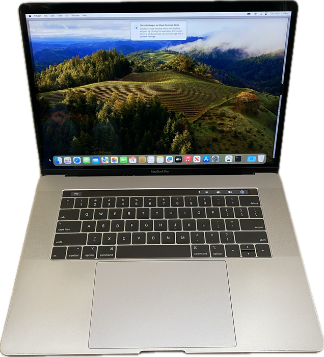 Apple MacBook Pro 15" 2018 i7-8750H Radeon Pro 555X GPU 16GB RAM 256GB SSD READ