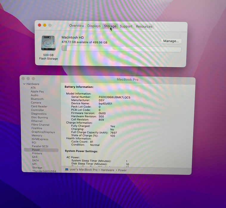 Apple MacBook Pro 16" 2019 i7-9750H Radeon Pro 5300M GPU 16GB RAM 512GB SSD READ