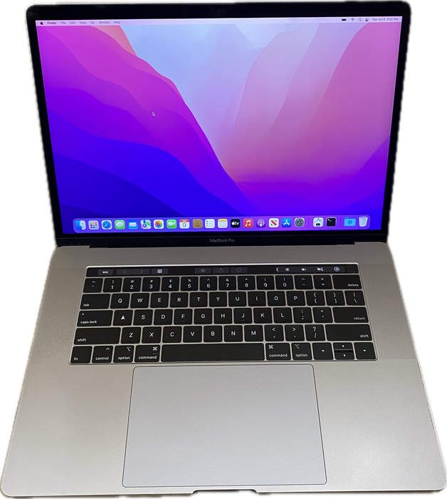 Apple MacBook Pro 15" 2018 i7-8750H Radeon Pro 555X GPU 16GB RAM 256GB SSD READ