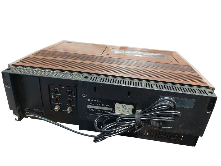 Hitachi VT-9700A Top Loader VCR Video Cassette Tape Deck in box