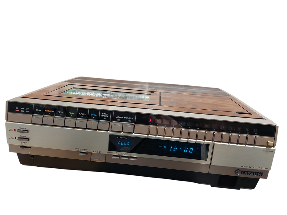 Hitachi VT-9700A Top Loader VCR Video Cassette Tape Deck in box