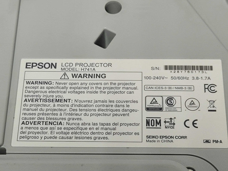 Epson BrightLink 685Wi Ultra Short Throw Projector 1080p H741A, READ _