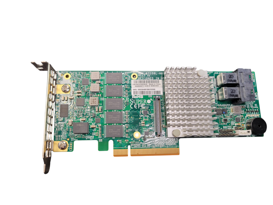 Supermicro AOC-S3108L-H8iR  12Gb/s 8-Port Raid Adapter Card