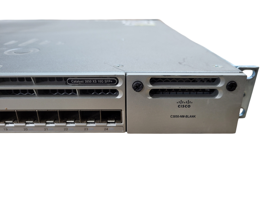 Cisco Catalyst 3850 WS-C3850-24XS-E V02 Fully Managed Switch | 24x SFP+ Ports