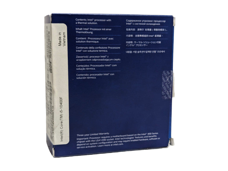 New Intel Core i5 10th gen i5-10400F @ 2.9Ghz , 6 Core, 12MB Cache,  LGA 1200 -