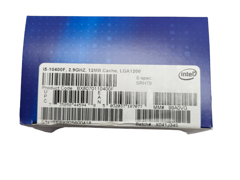 New Intel Core i5 10th gen i5-10400F @ 2.9Ghz , 6 Core, 12MB Cache,  LGA 1200 -