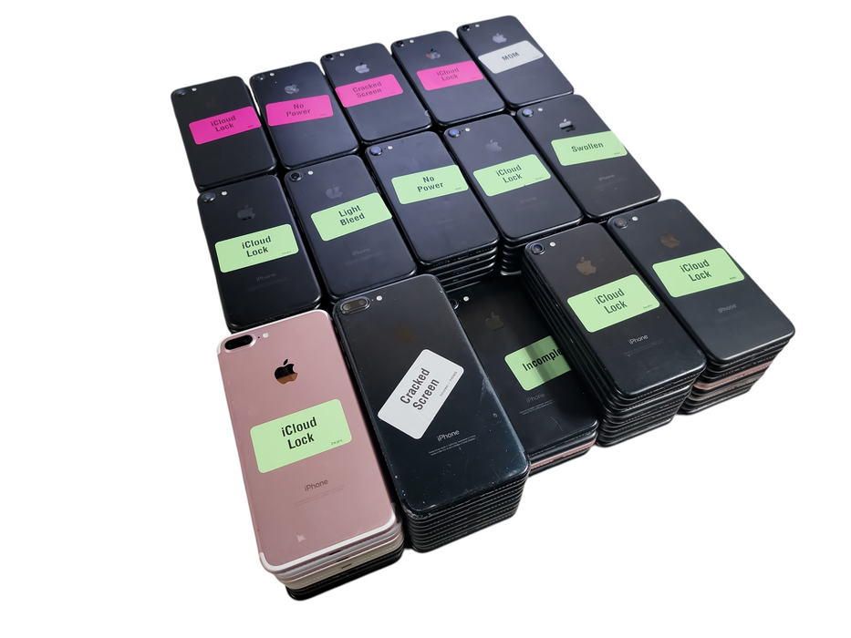 Lot of 144x Apple iPhone's [7 / 7+ | AS-IS]