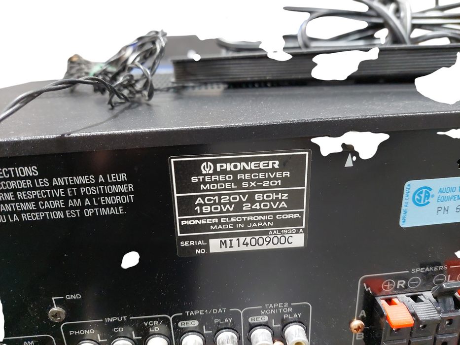 Pioneer Stereo Receiver SX-201