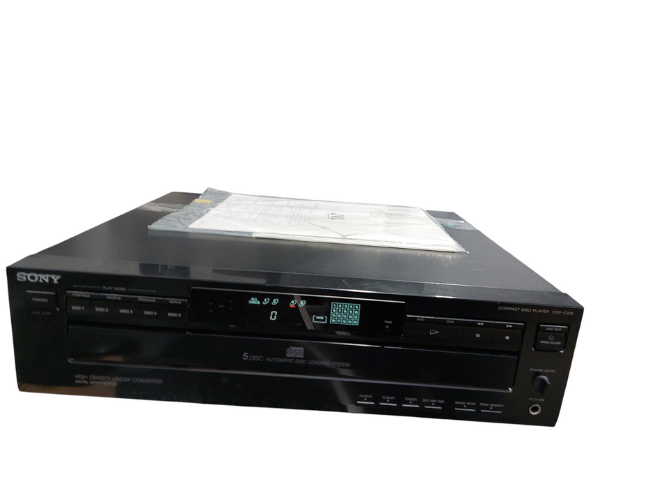Sony 5 CD Disc Compact Disc Player Model: CDP-C225