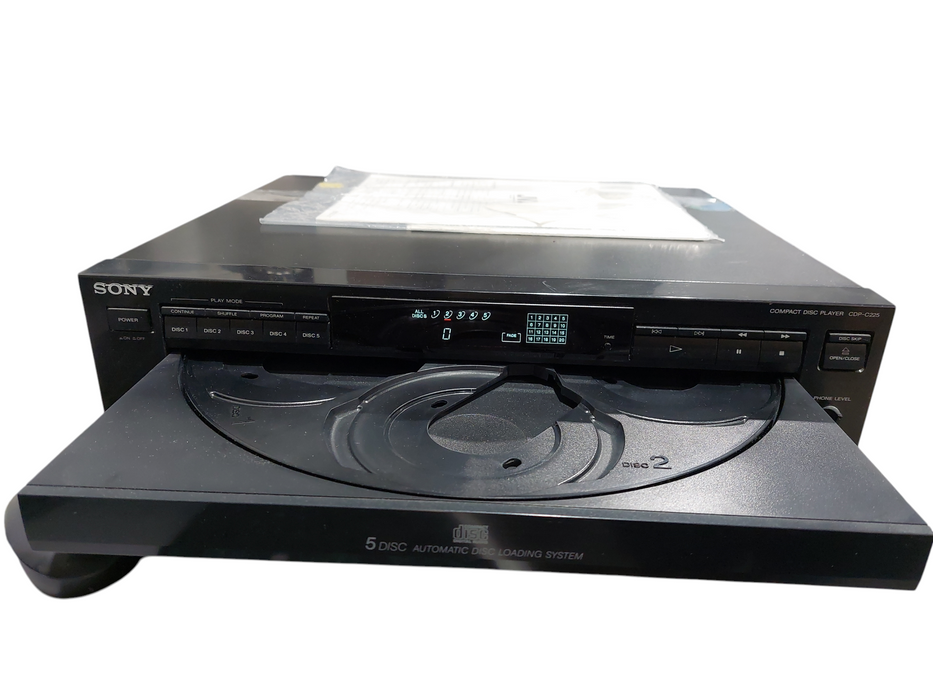 Sony 5 CD Disc Compact Disc Player Model: CDP-C225