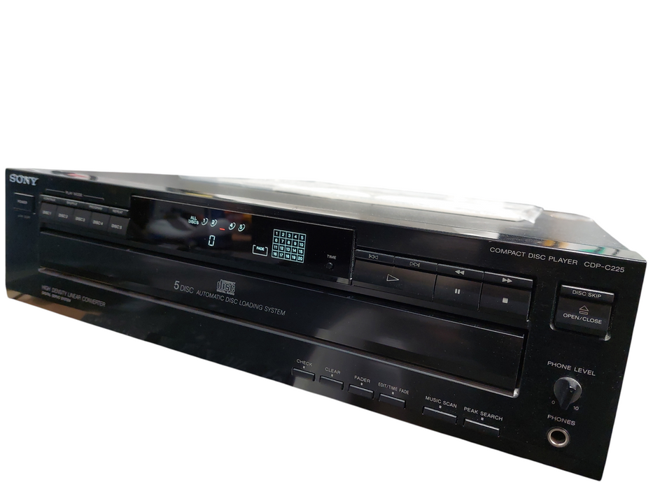 Sony 5 CD Disc Compact Disc Player Model: CDP-C225