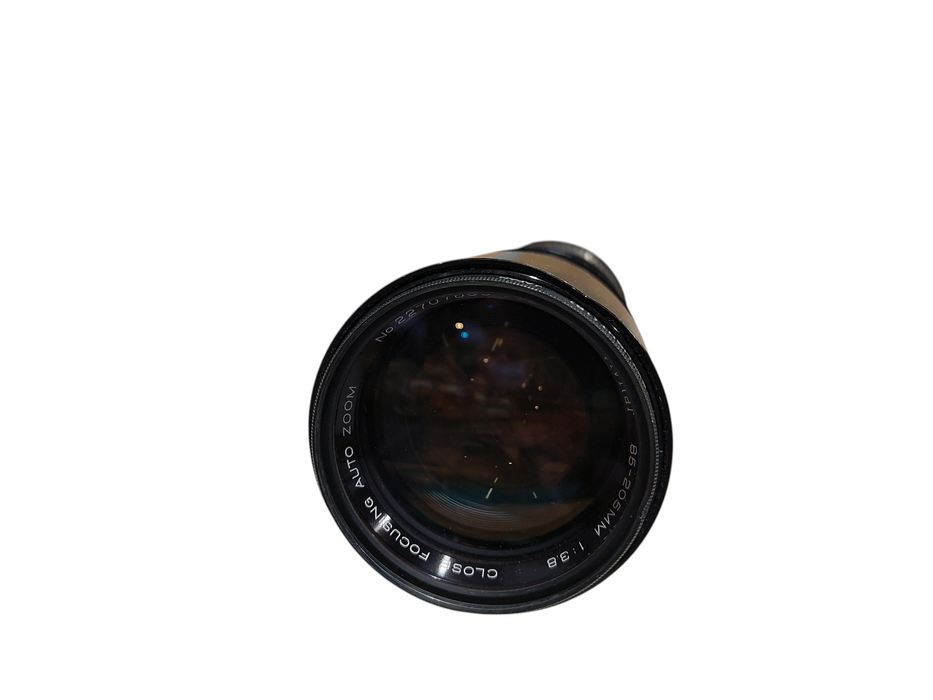 Canon 58mm Vivitar Lens 85-205mm 1:3.8 Close Focusing Auto Zoom Lens