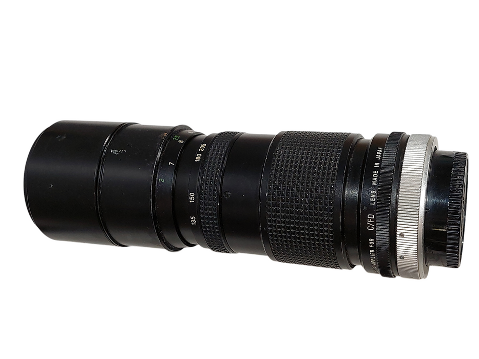 Canon 58mm Vivitar Lens 85-205mm 1:3.8 Close Focusing Auto Zoom Lens