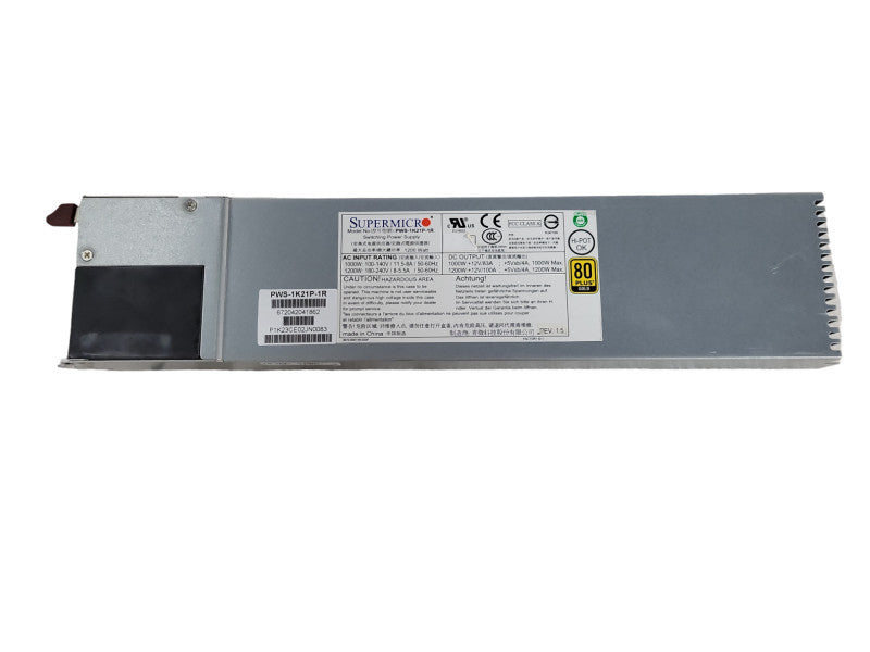 SuperMicro 1200W 80 Gold Server Switching Power Supply PWS-1K21P-1R !