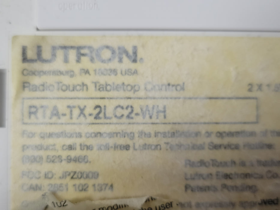 Lutron Radio Touch system w/ Case and transmitter, Receiver, and switches, READ