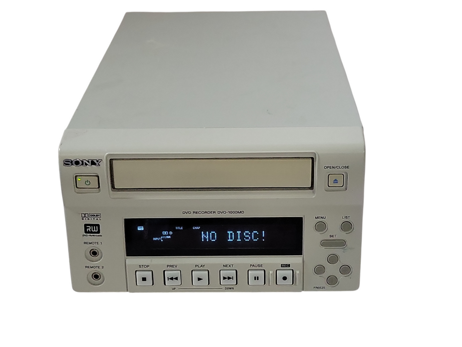 Sony DVD-1000MD DVD Recorder/DVD, No Remote, READ