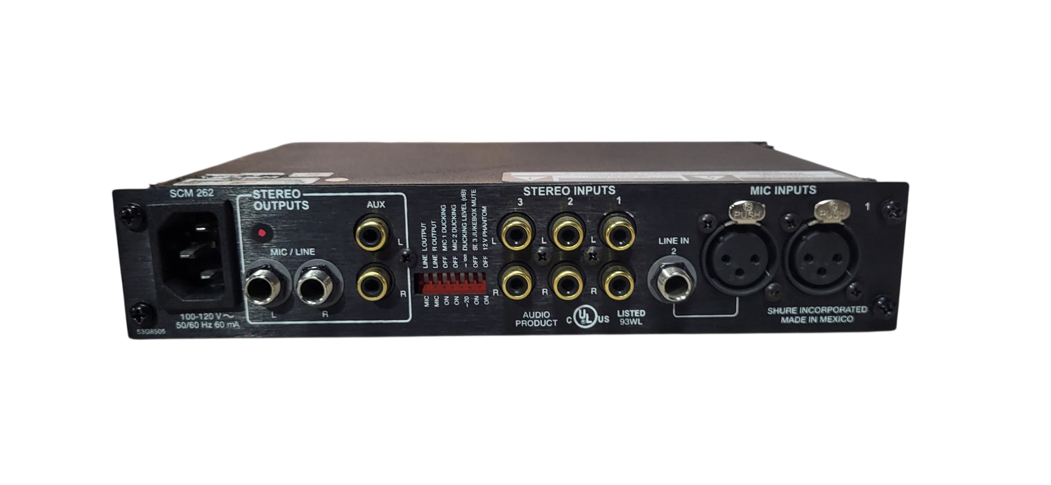 Shure SCM262 Stereo Microphone MixerShure