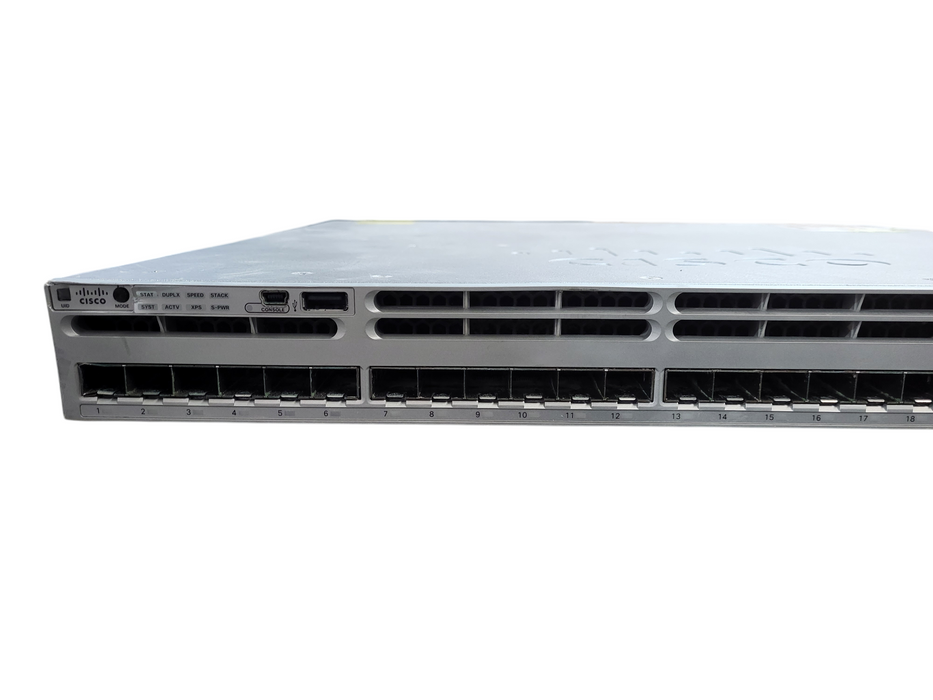 Cisco WS-C3850-24XS-E 24-Port 10Gb SFP+ Switch w/ 2x AC PWR,