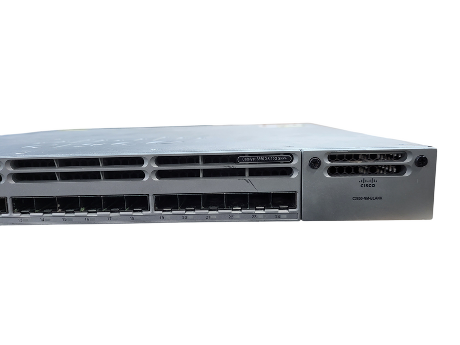 Cisco WS-C3850-24XS-E 24-Port 10Gb SFP+ Switch w/ 2x AC PWR,