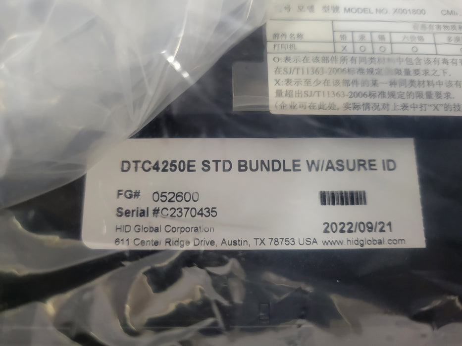 Open-Box Fargo color ID card printer DTC4250e