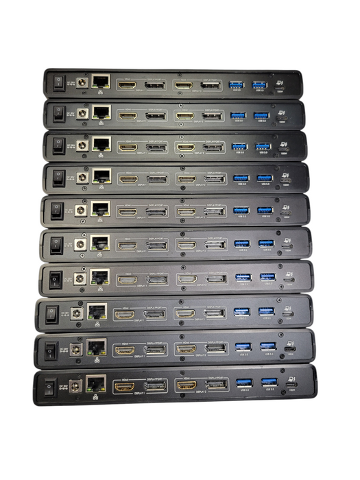 Lot of 10x - VisionTek VT4510 4K USB 3.0 & USB-C Docking Station 100W PD
