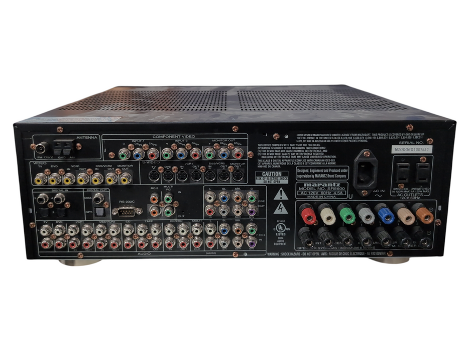 Marantz SR 5600 7.1 Channel 630 Watt Receiver, READ