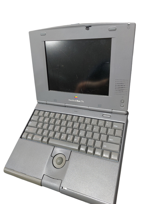 Vintage Macintosh Powerbook Duo 270C ( Parts ) No HDD, Broken Cracked Screen