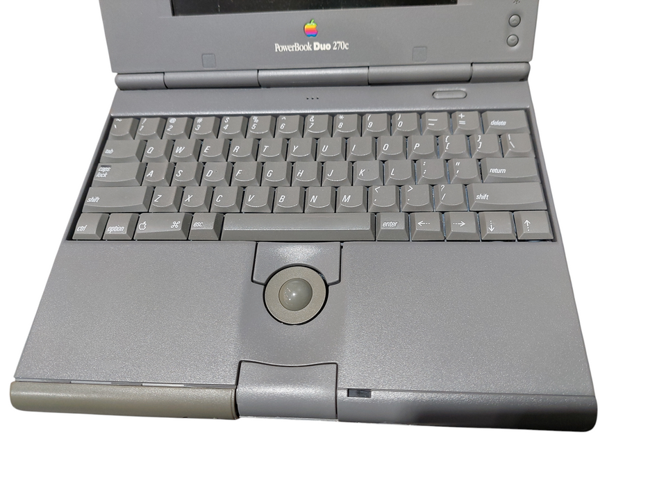 Vintage Macintosh Powerbook Duo 270C ( Parts ) No HDD, Broken Cracked Screen