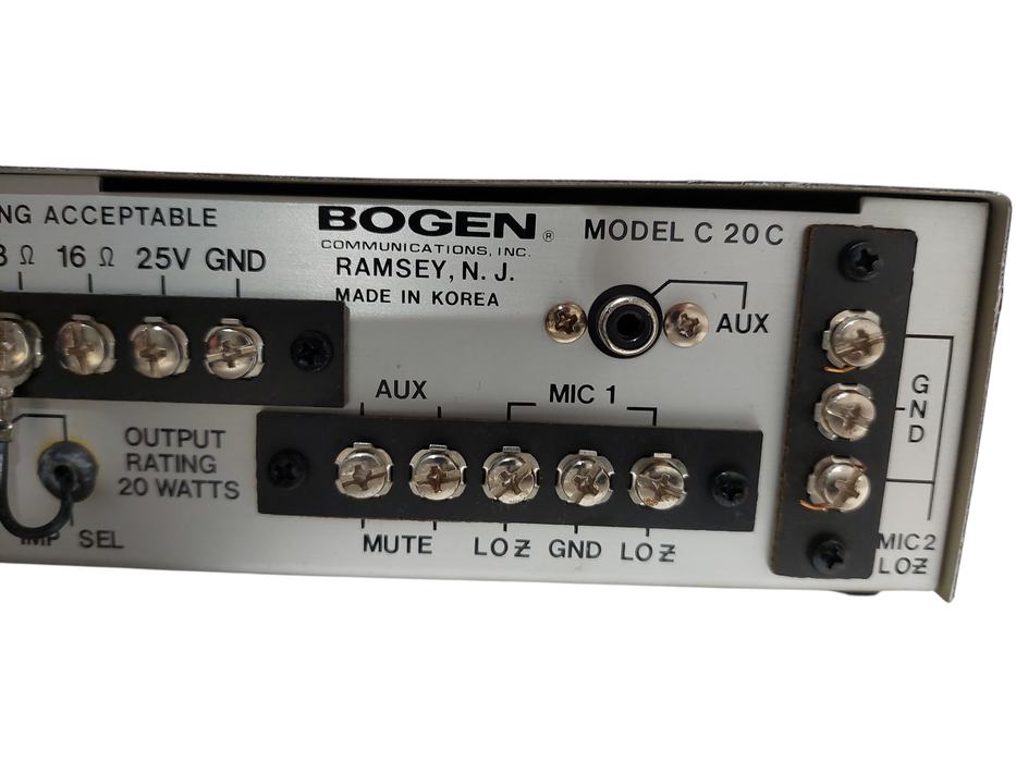 BOGEN Public Address Amplifier Model: C20C