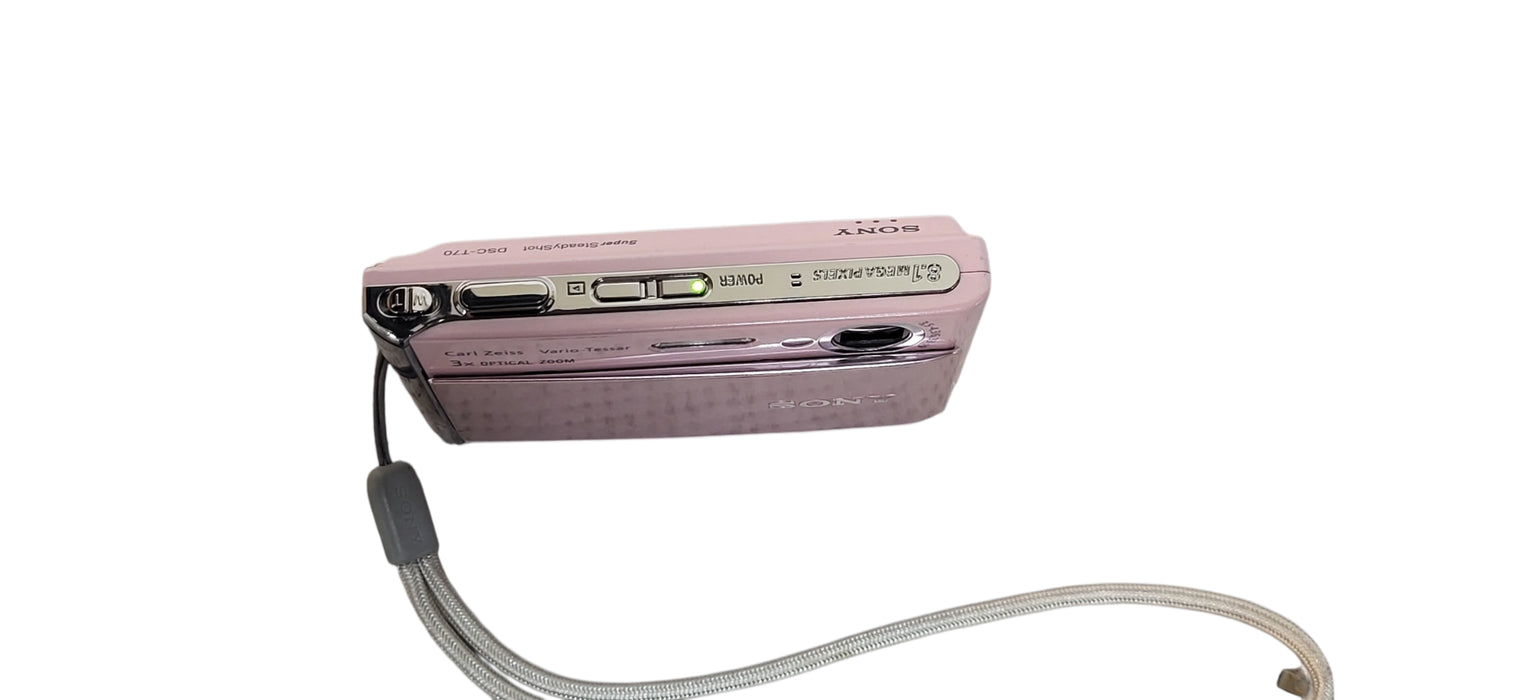 Sony Cyber Shot DSC-T70 Digital Camera 8.1MP 3x Optical Zoom Built-in Flash Pink