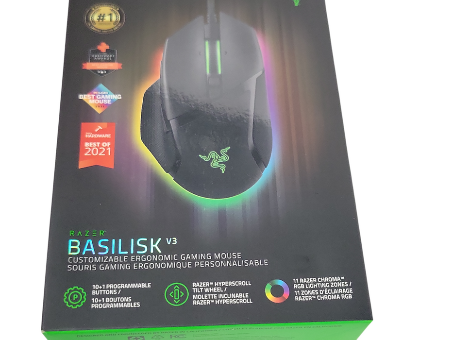 New Razer Basilisk V3 Customizable ergonomic Gaming Mouse