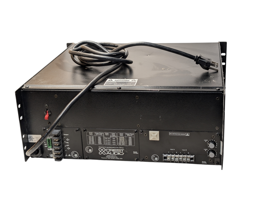 Crest Audio CKS1600-2 Professional Audio Power Amplifier 800W @ 8Ohms