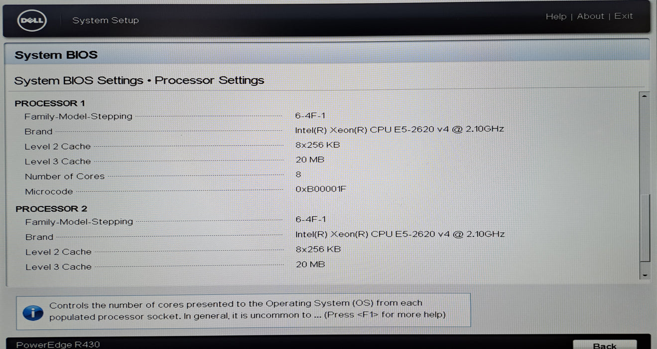 Dell PowerEdge R430 8x 2.5" | 2x Xeon E5-2620 v4 CPU, 32GB DDR4, H330 Mini