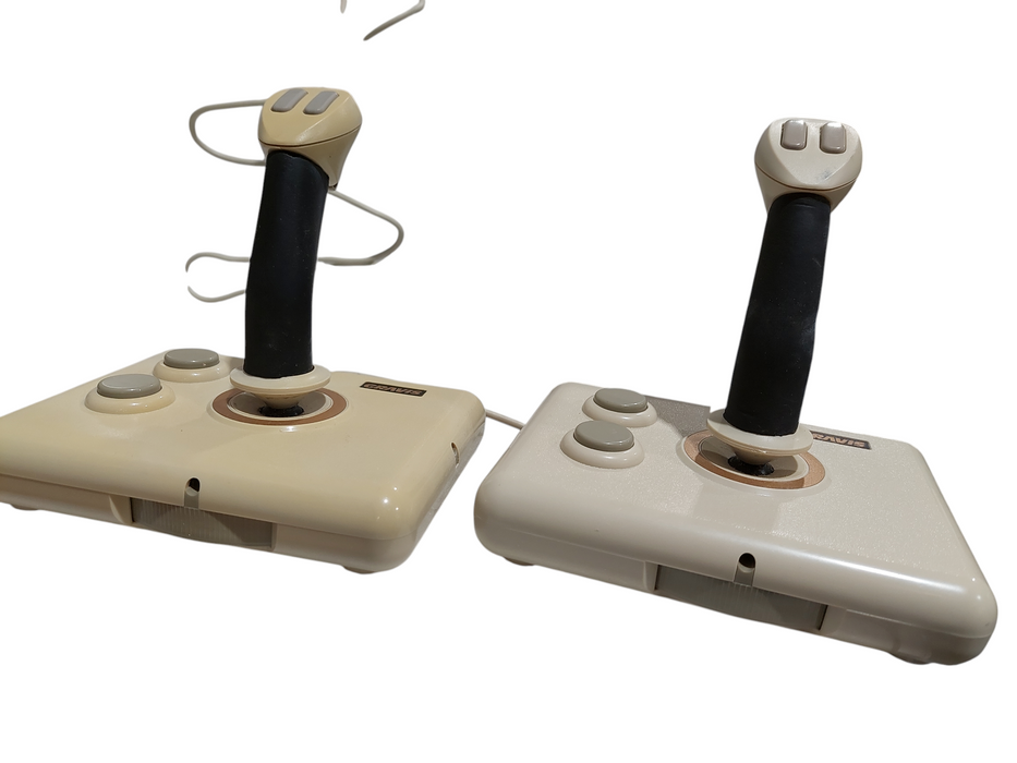 Pair of Advanced Gravis Joysticks Beige PS/2 ( Yellowing ) Model: HYN2001A
