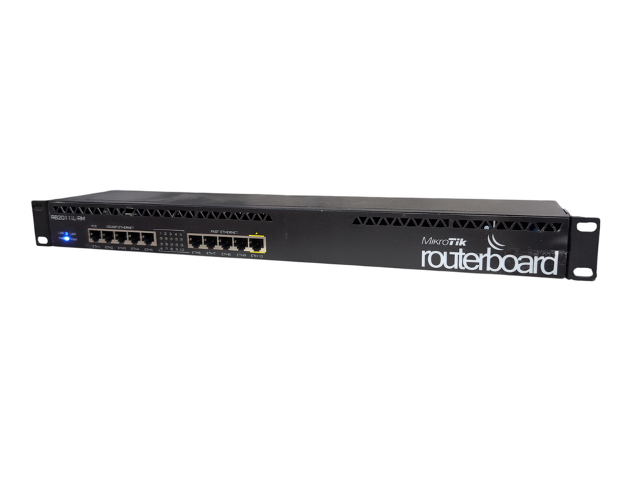 MikroTik RB2011UiAS-RM 10-Port Rack Mountable Gigabit Ethernet Router