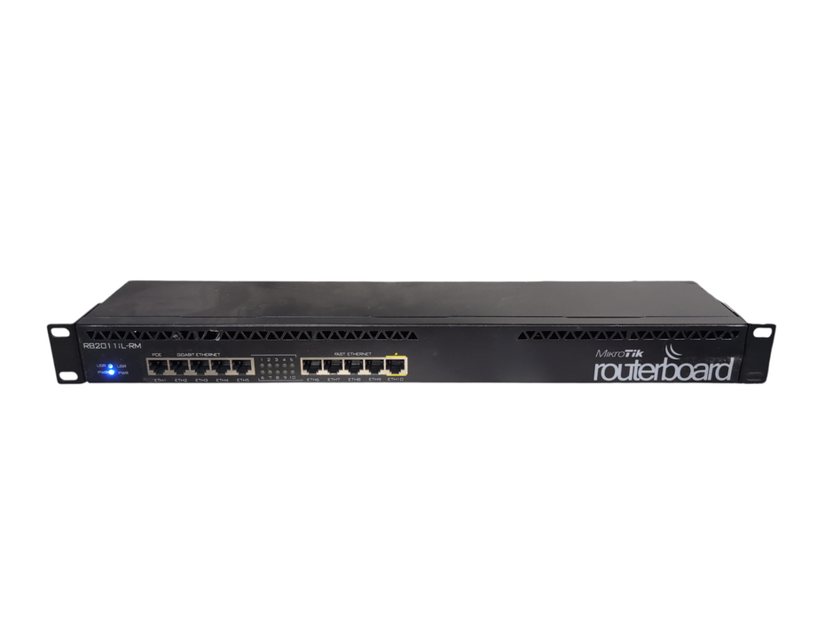 MikroTik RB2011UiAS-RM 10-Port Rack Mountable Gigabit Ethernet Router