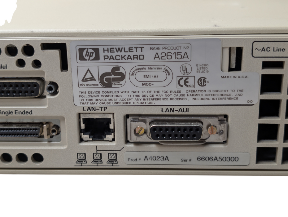 Hewlett Packard Model 712/60 128 MB RAM A2615A Vintage Computer PC