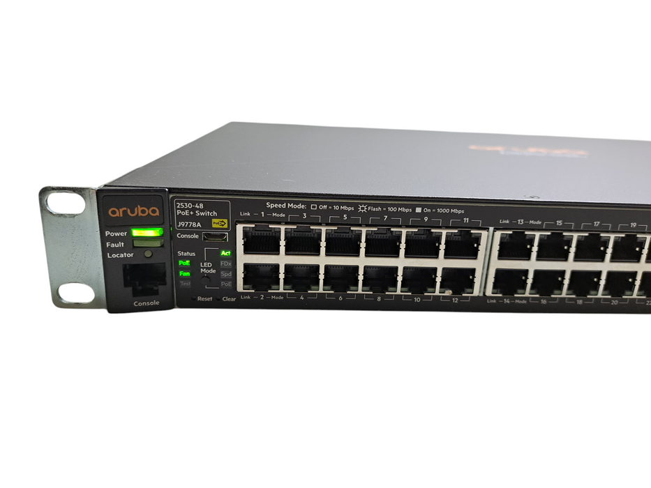 Aruba J9778A 2530-48 PoE+ | 48-Port 10/100 PoE+ 4-Port SFP Network Switch