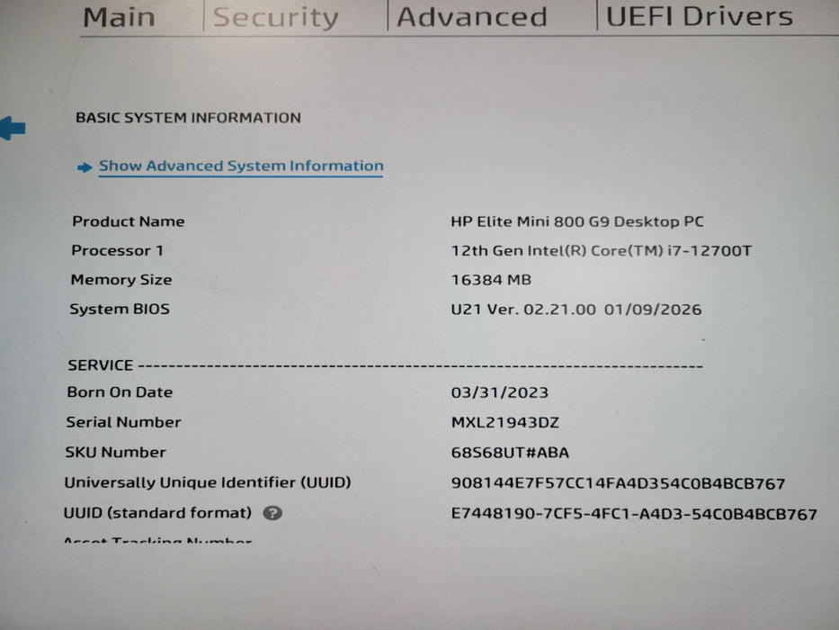 HP Elite Mini 800 G9 PC | Intel Core i7-12700T, 16GB DDR5, 256GB NVMe, Wi-Fi