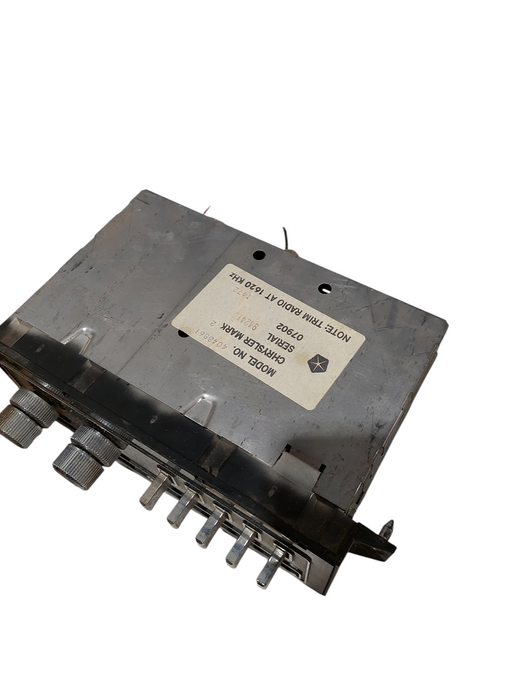 Crysler Mark 2 Radio Model: 4048861   1970's